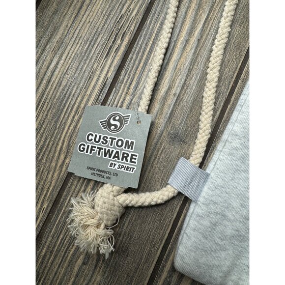 Boston University Boston Terriers Drawstring Backpack Sweatshirt Material By Spi - Picture 2 of 5